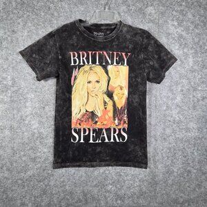 Britney Spears Vintage Style Concert T Shirt Women's Gray Stonewash Size M Y2K P